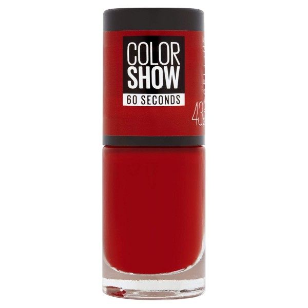 43 Rojo-Apple - Uñas Colorshow de 60 Segundos de Gemey-Maybelline Gemey Maybelline 4,99 €