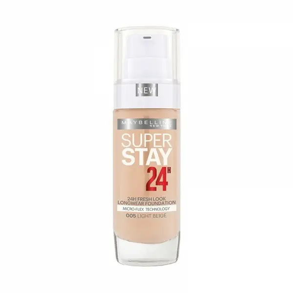 005 Light Beige - Fond de Teint Fluide Superstay 24H de Gemey Maybelline Maybelline 5,00 €