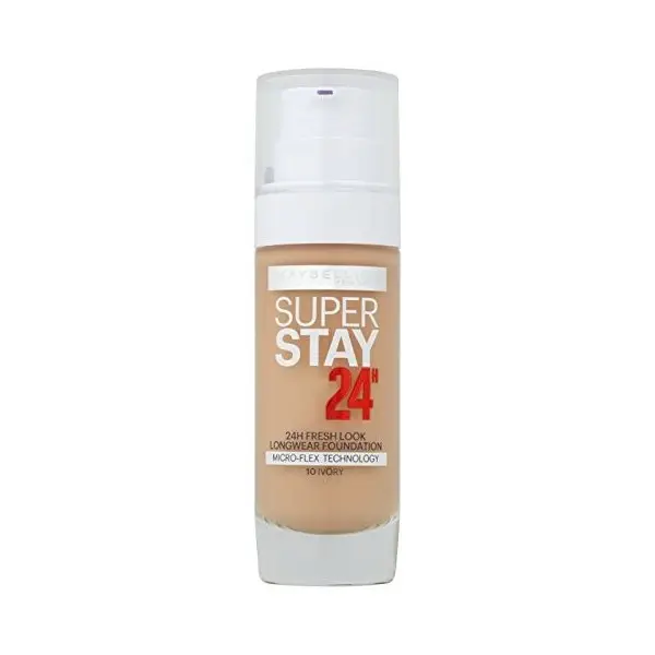 010 Ivory / Ivoire - Fond de Teint Fluide Superstay 24H de Gemey Maybelline Maybelline 6,00 €