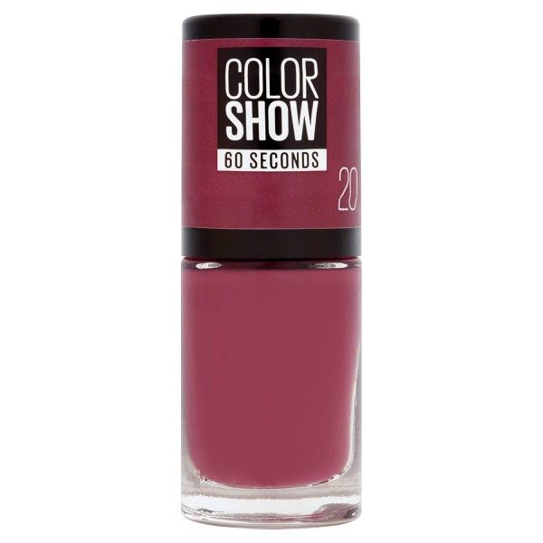 20 Blush Berry - Nail Polish Colorshow 60 Seconds of Gemey-Maybelline Gemey Maybelline 4,99 €