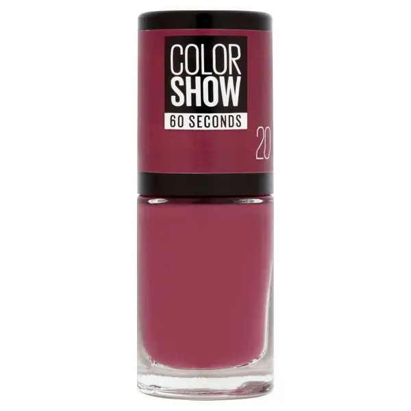 20 Blush Berry - smalto Colorshow 60 Secondi di Gemey-Maybelline Gemey Maybelline 4,99 €