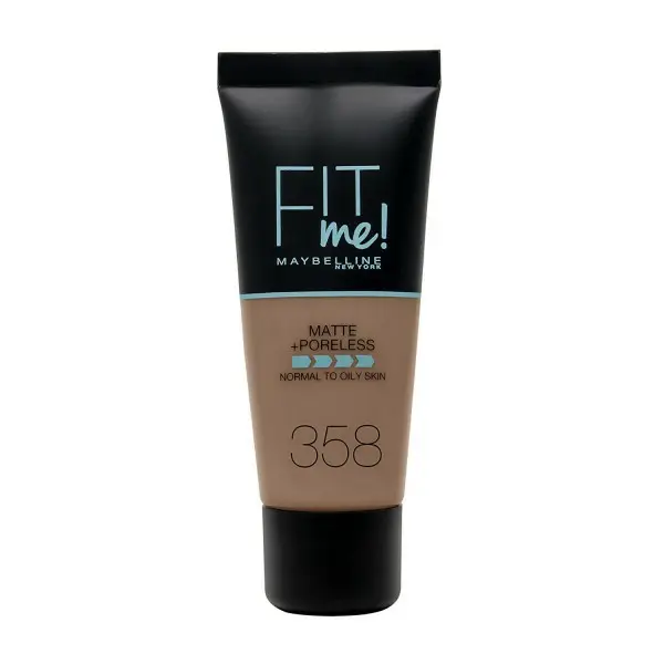 358 Café au Lait - Fond de Teint FIT ME MATTE & PORELESS de Maybelline Maybelline 3,00&nbsp;€