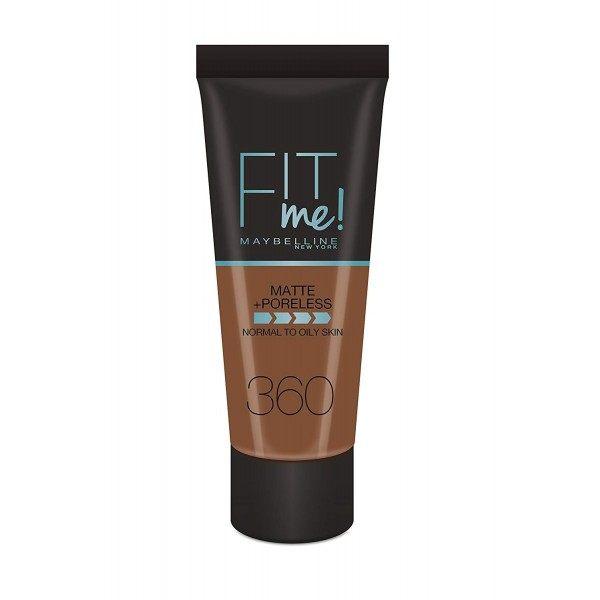 360 Mocha - foundation FIT ME MATTE & PORELESS from Maybelline Gemey Maybelline 11,90 €