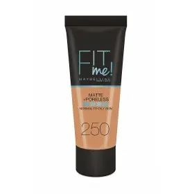 250 Beige Sunny - foundation FIT ME MATTE & PORELESS from Maybelline Gemey Maybelline 7,99 €