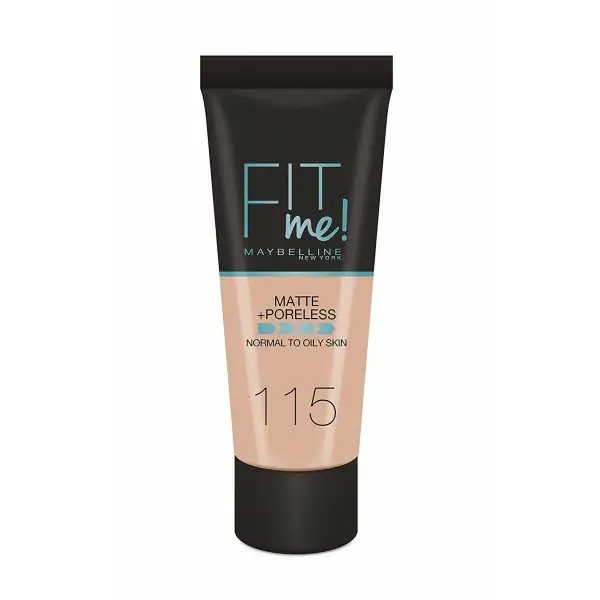 115 Ivoire - Fond de Teint FIT ME MATTE & PORELESS de Maybelline Maybelline 4,00 €