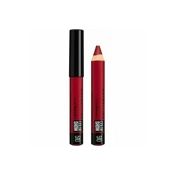 510 Rosso Essenziale MATITA Rossa per le labbra di Velluto OPACO Colordrama da Colorshow di Gemey Maybelline Gemey Maybelline
