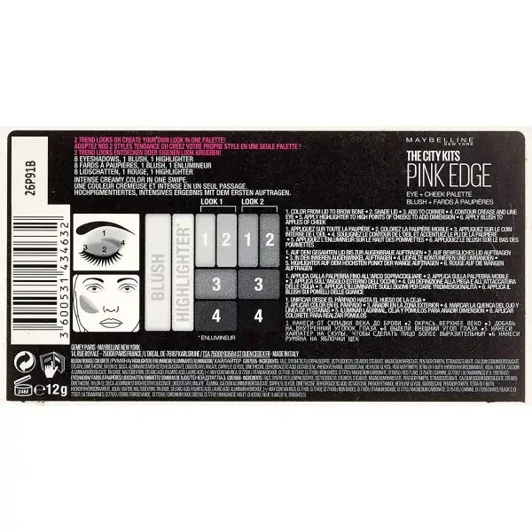 A Cidade Kits de PUNTA-de-ROSA - Paleta Sombra do ollo + Blush de Maybelline Nova York Gemey Maybelline 6,99 €