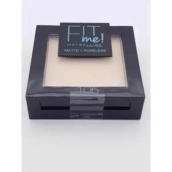 105 Natural Ivory - Poudre ton sur ton FIT ME ! Matte + Poreless de Maybelline New york Maybelline 6,27 €