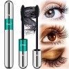 4D Lash Extension Mascara - DRMODE Silk Fiber Volume Mascara, Natural and False Lash Look in One, Long Lasting for Definition