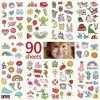 Metker 90 sheets 1000 patterns kids waterproof Temporary Tattoos, childrens temporary tattoo toys,suitable for birthday pa