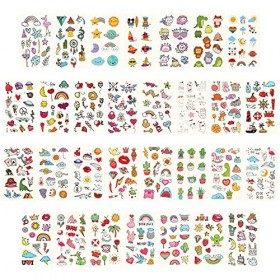 Metker 90 sheets 1000 patterns kids waterproof Temporary Tattoos, childrens temporary tattoo toys,suitable for birthday pa