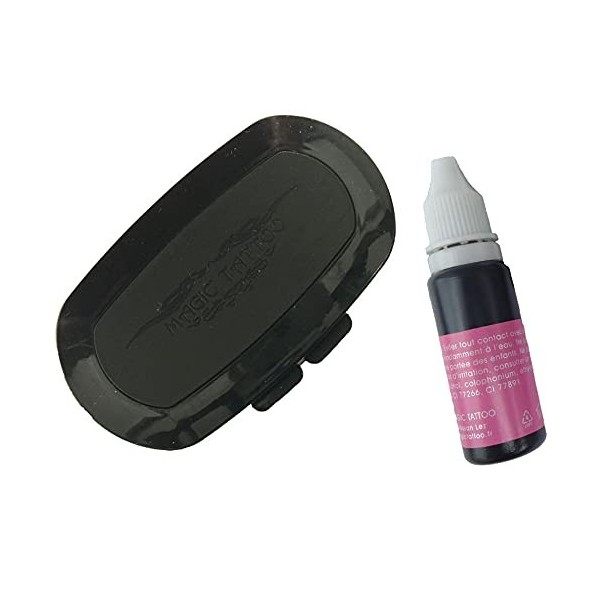 Encre de tatouage temporaire 20ml + encreur xxl Magic Tattoo Pierre Tatouage Temporaire Ephémère Magic Tattoo Tatouage