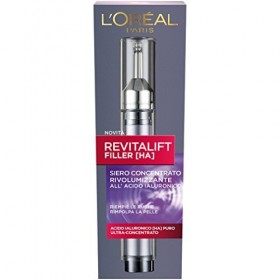 LOréal Paris Revitalift Filler Siero Antirughe Rivolumizzante con Acido Ialuronico Ultra-Concentrato, 16 ml Crème Jour et Nuit