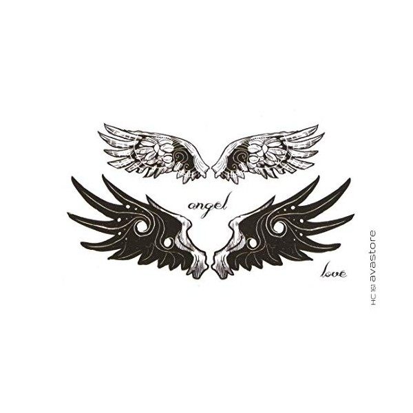 Tatouage Temporaire Femme Homme Ailes dAnge Tatouage Éphémère Femme Homme Ailes dAnge - AVASTORE Tatouage