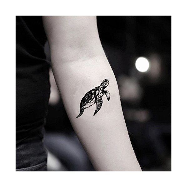 Tatouage Temporaire Tortue de mer 2 Pièces - ohmytat.com