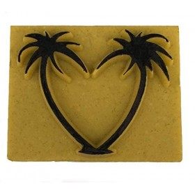 Pierre Tatouage Temporaire en résine Magic Tattoo- PALMIER 3, 8 cm X 4 ,7CM pierre seule sans le kit encre Tatouage