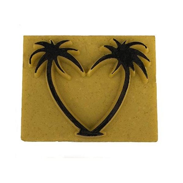 Pierre Tatouage Temporaire en résine Magic Tattoo- PALMIER 3, 8 cm X 4 ,7CM pierre seule sans le kit encre Tatouage