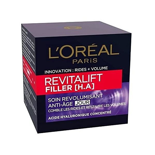 DERMO EXPERTISE - Revitalift Filler Soin Anti Âge Revolumisant Jour 50Ml - Lot De 2