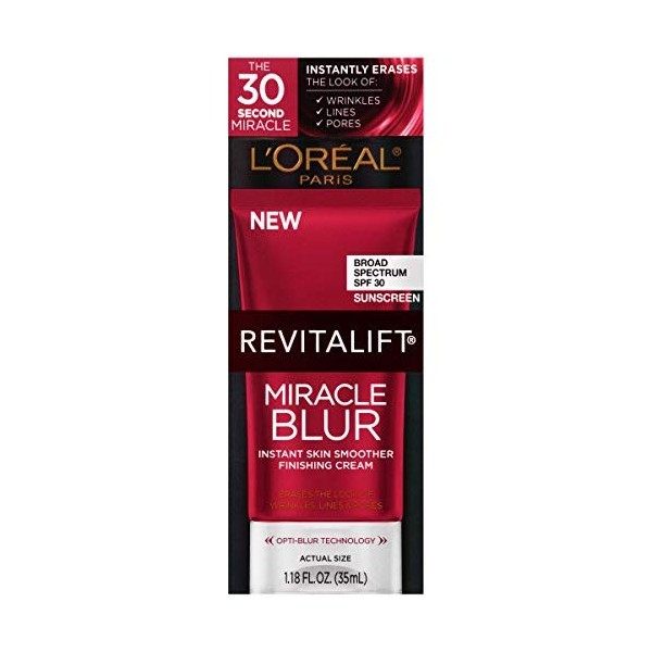 LOREAL - RevitaLift Miracle Blur Instant Skin Smoother Finishing Cream SPF 30-1.18 fl. oz. 35 ml 