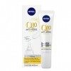 NIVEA Q10 Power Soin Contour des Yeux Anti-Rides +Fermeté 1x15 ml , crème anti-âge enrichie en Q10 avec 10X plus de créatine ...