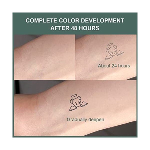 NIANOPKM Ensembles de tatouages ​​temporaires,109 feuilles minuscules petits tatouages ​​amovibles,visage en lin bohème,faux ...