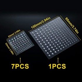 KINBOM 8 Feuilles Autocollants Bijoux avec Pince à Épiler Diamant Visage Maquillage Briller Gemmes Visage Autocollant Perle S