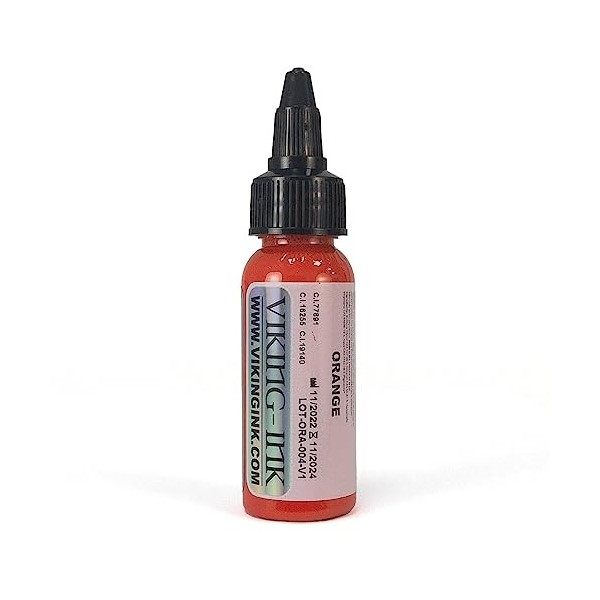 VIKING INK - Orange 1oz 30 ml - Encre de Tatouage