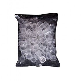 100PCS Tattoo Cups Disposable Tattoo Supplies Plastic Pigment Ink Caps Tattoo Supplies Small Tatouage