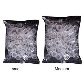 100PCS Tattoo Cups Disposable Tattoo Supplies Plastic Pigment Ink Caps Tattoo Supplies Small Tatouage