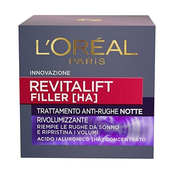 LOREAL Revitalift filler notte 50 ml. - cura del viso Crème Jour et Nuit