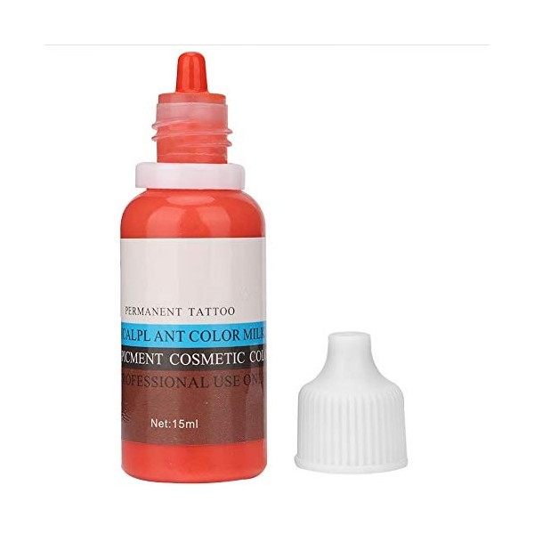 15 ml Pigment pour tatouage de sourcils, Encre de tatouage de bouteille pigment naturel pur pour le tatouage des sourcils Mic