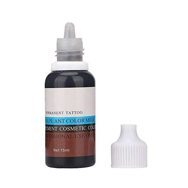 15 ml Pigment pour tatouage de sourcils, Encre de tatouage de bouteille pigment naturel pur pour le tatouage des sourcils Mic