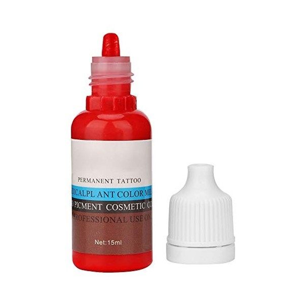 15 ml Pigment pour tatouage de sourcils, Encre de tatouage de bouteille pigment naturel pur pour le tatouage des sourcils Mic