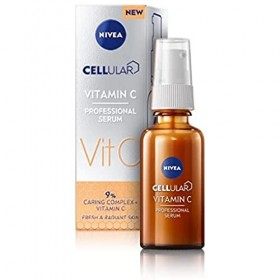 NIVEA Cellular Professional Serum VITAMIN C 1 x 30 ml , Sérum visage à la formule contenant de la vitamine C, Soin revitalis ...