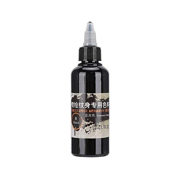 Encre de tatouage temporaire, 100 ml dencre de tatouage mat jetable pigment coloré dessin pigment daérographe pour Festival