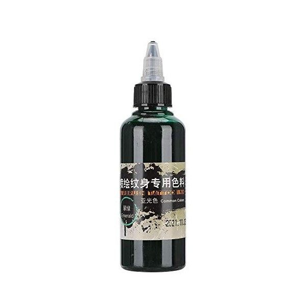 Encre de tatouage temporaire, 100 ml dencre de tatouage mat jetable pigment coloré dessin pigment daérographe pour Festival