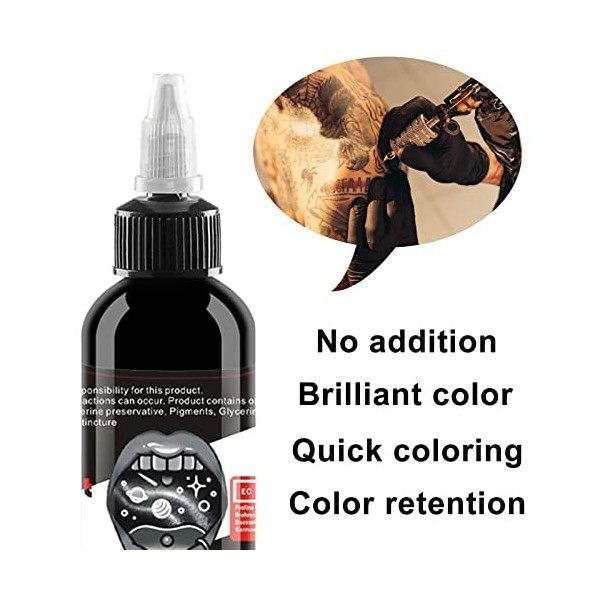 UMIKAkitchen 14 Couleurs Encre de Tatouage Set Noir Rouge Permanent Professionnel Microblading Maquillage Pigment Corps Peint