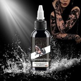 DLD New Shark Super Black Ink SY30 Encre végétalienne Excellent effet de pigment de tatouage Contour Nuance Tribal Permanent 