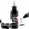 Baodeli 1 flacon dencre de tatouage super noire – Tribal – Nuance – Sûre – Permanente – Encre noire pure dynamique pour tato ...