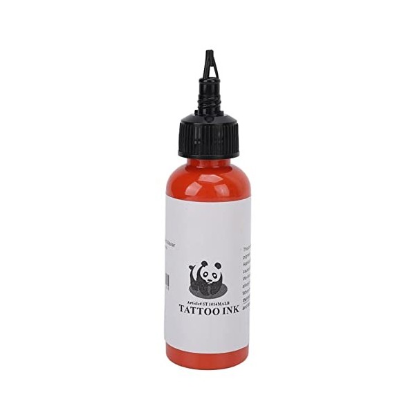 Encre de Tatouage Professionnelle, Pigment de Tatouage Corporel de 60 Ml, Accessoire de Tatouage Facile à Colorer, Bonne Réte