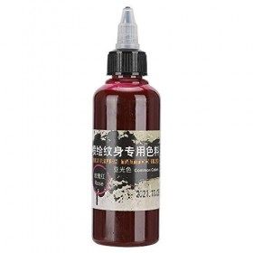 Encre de Tatouage de Maquillage, 100 Ml Dencre de Tatouage Mat Temporaire Pigment Daérographe de Dessin Coloré pour Lart C