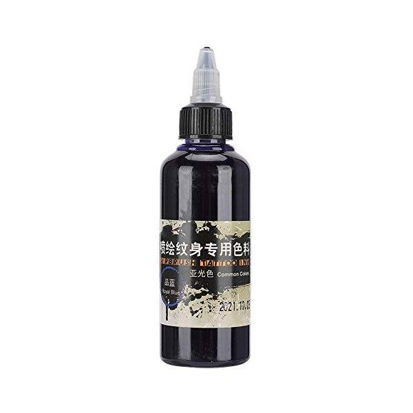 Encre de Tatouage de Maquillage, 100 Ml Dencre de Tatouage Mat Temporaire Pigment Daérographe de Dessin Coloré pour Lart C
