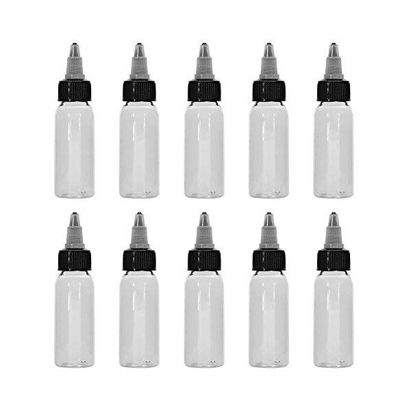 Bouteilles dencre de tatouage, Dekaim 30 ml nouveau bouchon torsadé blanc vide en plastique encre de tatouage Pigment maquil