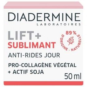 Diadermine - Lift+ Sublimant - Day Care Cream - Ultra Firming Anti-Wrinkle Care - Vegetable Pro-Collagen and active soy - 89%...