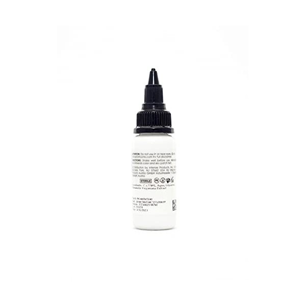 INTENZE Encre de tatouage Blanche 30ml-Snow White Mixing-Lorig.:couleurs résistantes et absolument stériles–Encre de tatouag