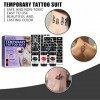 Utapossin Encre de Tatouage Couleur de Tatouage Encre de Tatouage Noire Encre de Tatouage Semi-Permanente Disponible pour Hom