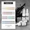 Tatooine Kit Encre de Tatoueur, 40 Couleurs Dencre de Tatouage Tatouage Pigment Professionnel Encre pour Tatouage et Peintur