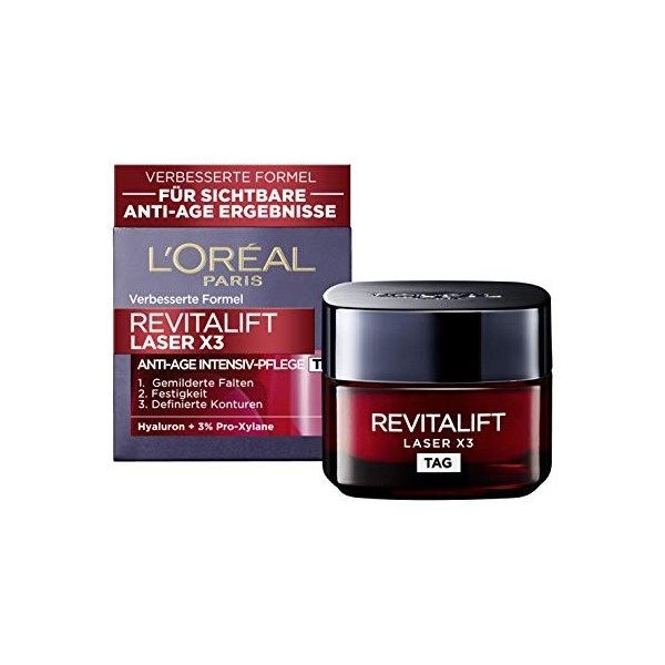 LOréal Paris Soin de jour RevitaLift Laser X3 50 ml Crème Jour et Nuit