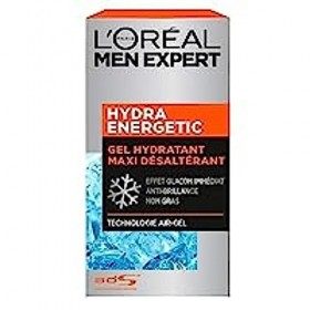 LOréal Men Expert - Gel Hydratant Visage pour Homme - Soin Maxi Désaltérant - Effet Glaçon Rafraîchissant - Technologie Air- ...