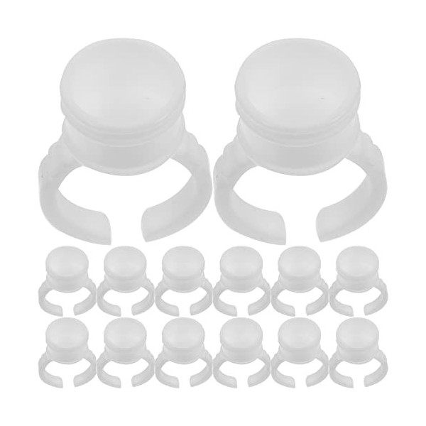 HEALIFTY Récipient à pigments jetable pour porte-bagues dencre pour tatouage sourcil M 100pcs blanc Tatouage